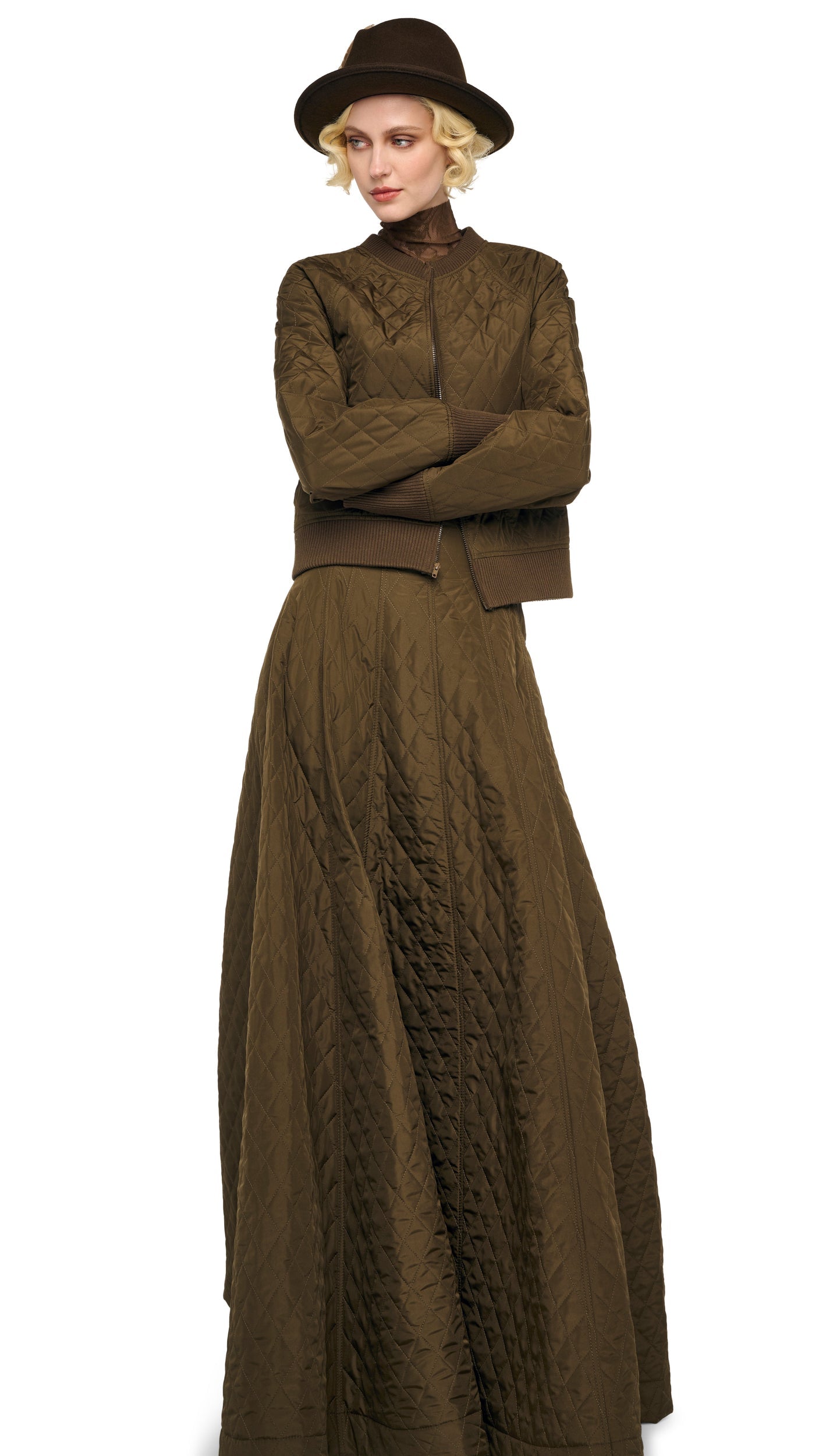Norma Kamali LONG GRACE SKIRT