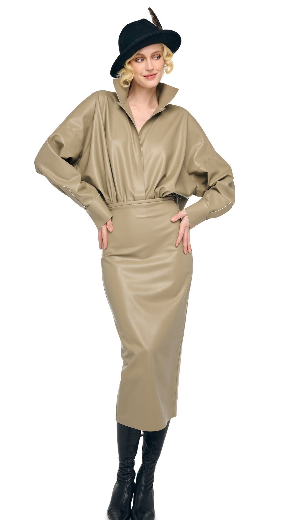 Norma Kamali STRAIGHT SKIRT TO MIDCALF
