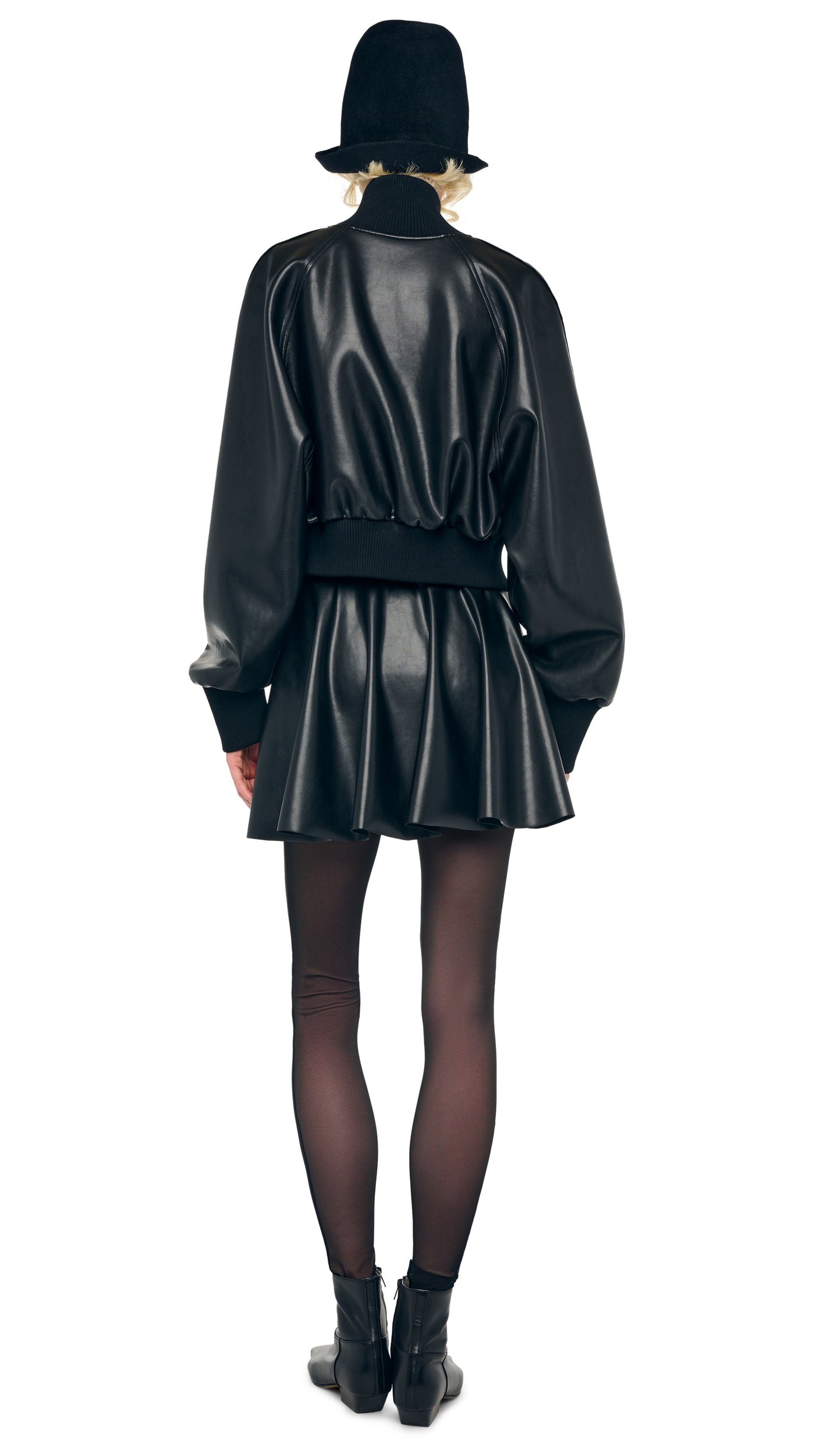 Norma Kamali FLARED MINI SKIRT