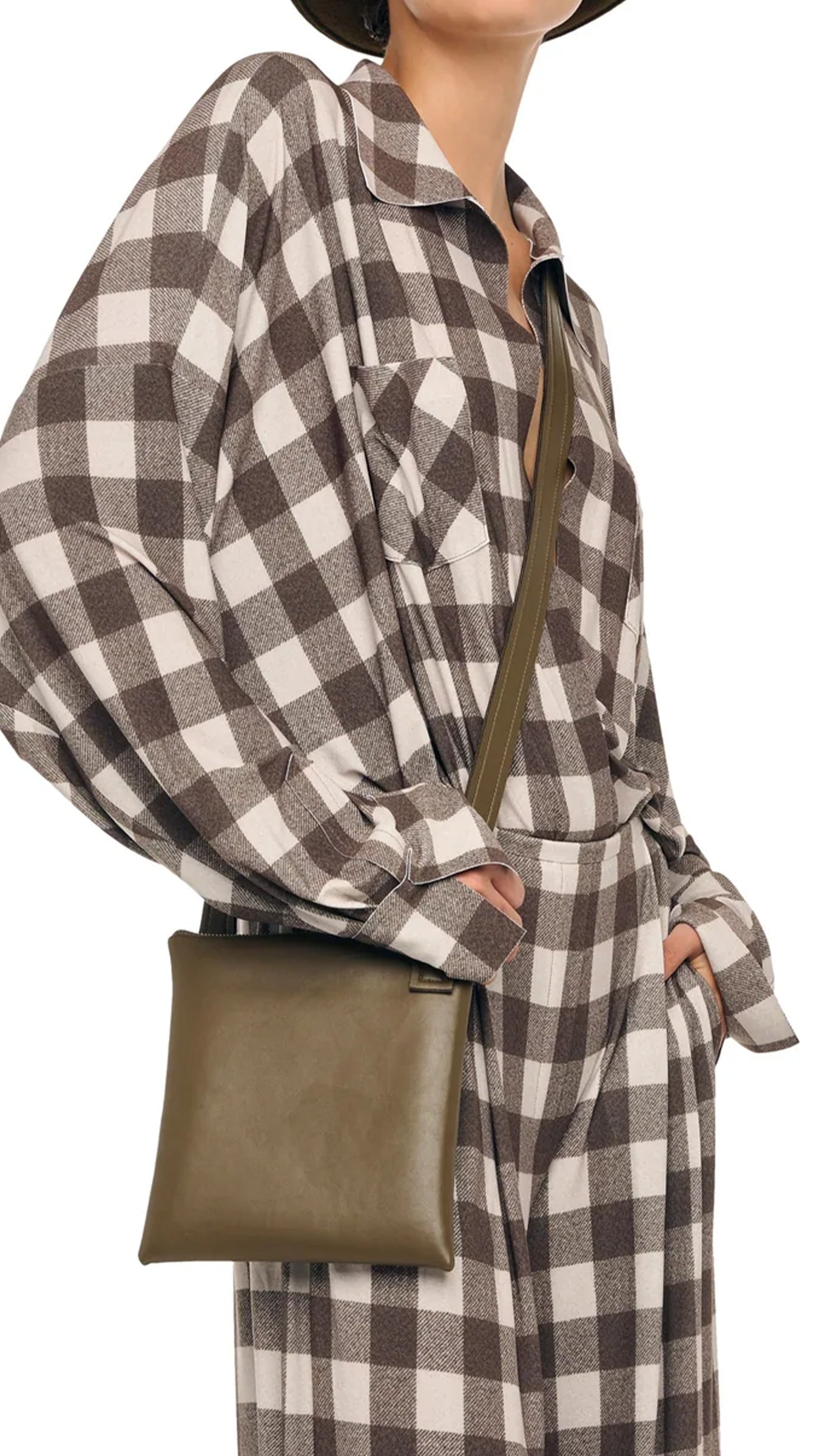Norma Kamali CROSSOVER SHOULDER BAG SMALL
