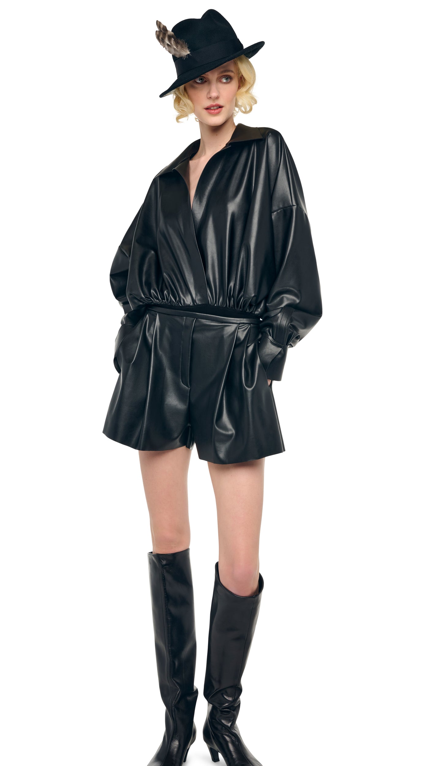 Norma Kamali SUPER OS BF NK SHIRT BODYSUIT