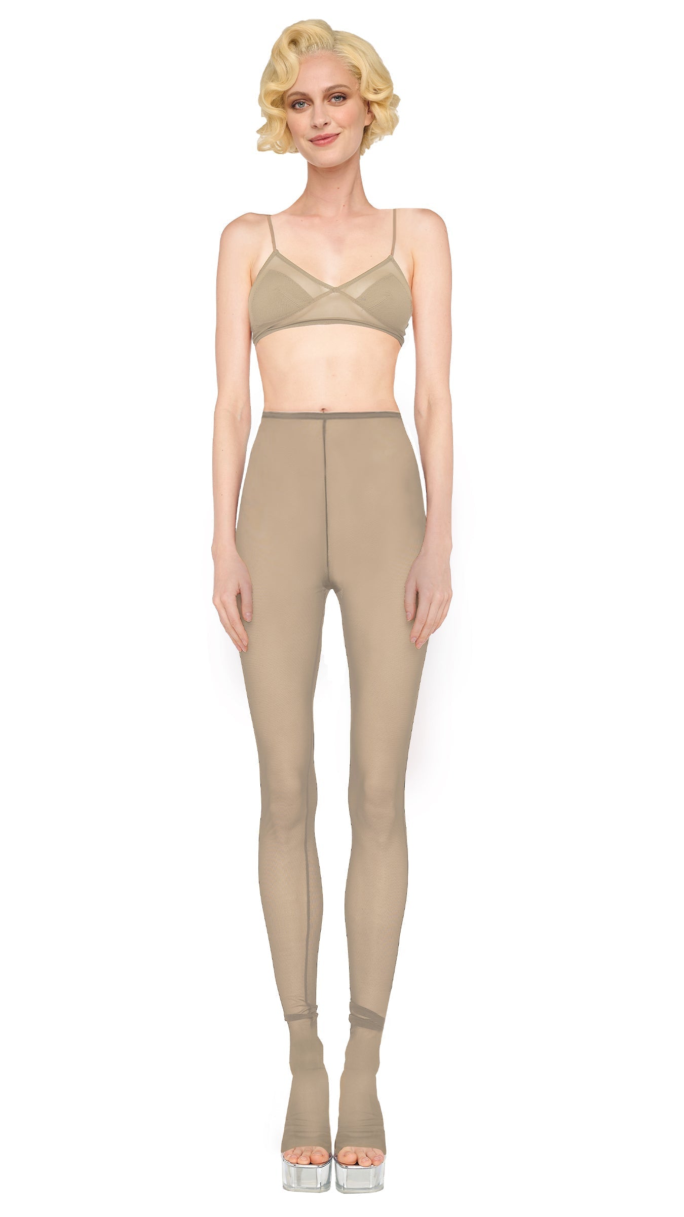 Norma Kamali LEGGING W/ FOOTIE W/O WAISTBAND