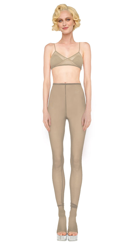 Norma Kamali LEGGING W/ FOOTIE W/O WAISTBAND