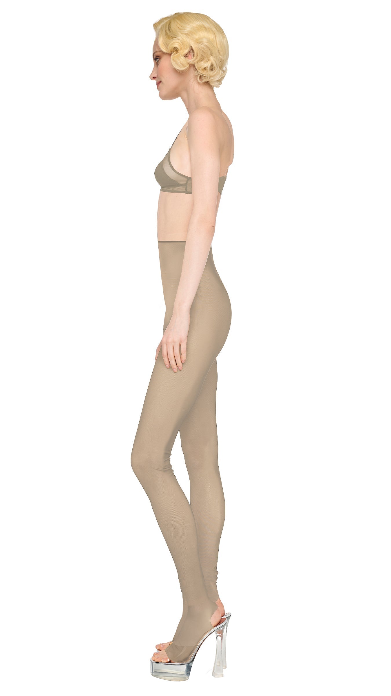 Norma Kamali LEGGING W/ FOOTIE W/O WAISTBAND