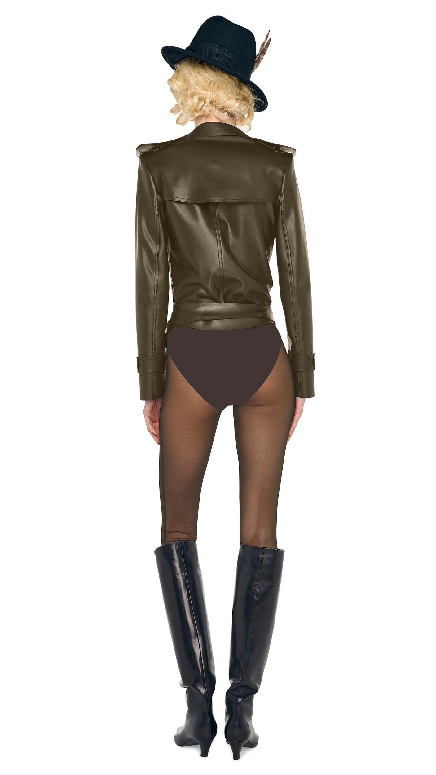 Norma Kamali LEGGING W/ FOOTIE W/O WAISTBAND