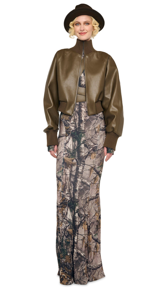 Norma Kamali OVERSIZED TURTLE BOMBER JACKET TO WAIST