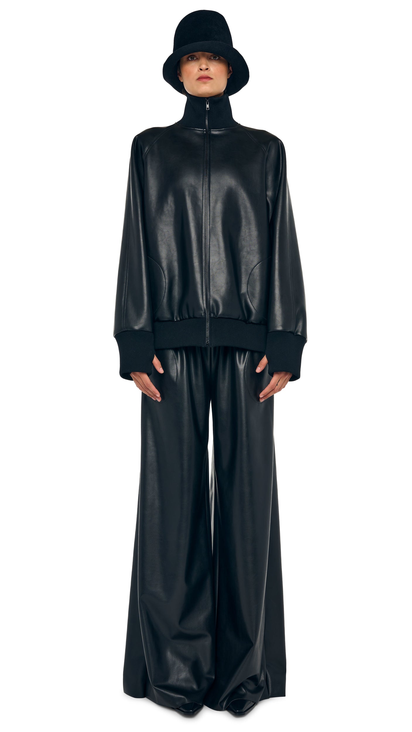 Norma Kamali OS TURTLE BOMBER JACKET TO HIP