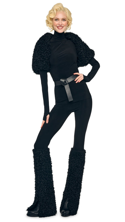 Norma Kamali LONG SLEEVE SHRUGGIE