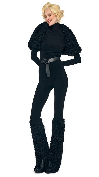 Norma Kamali LONG SLEEVE SHRUGGIE