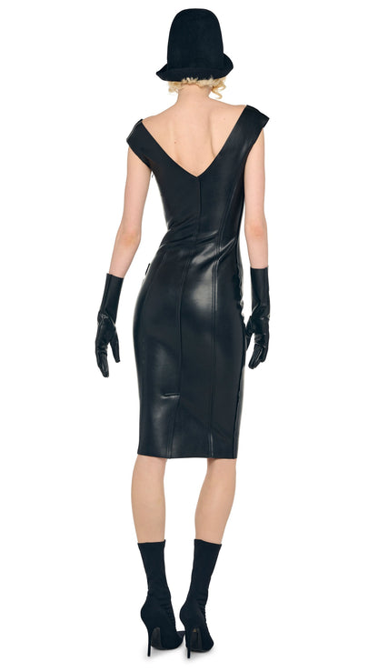 Norma Kamali GRACE PENCIL DRESS BELOW KNEE