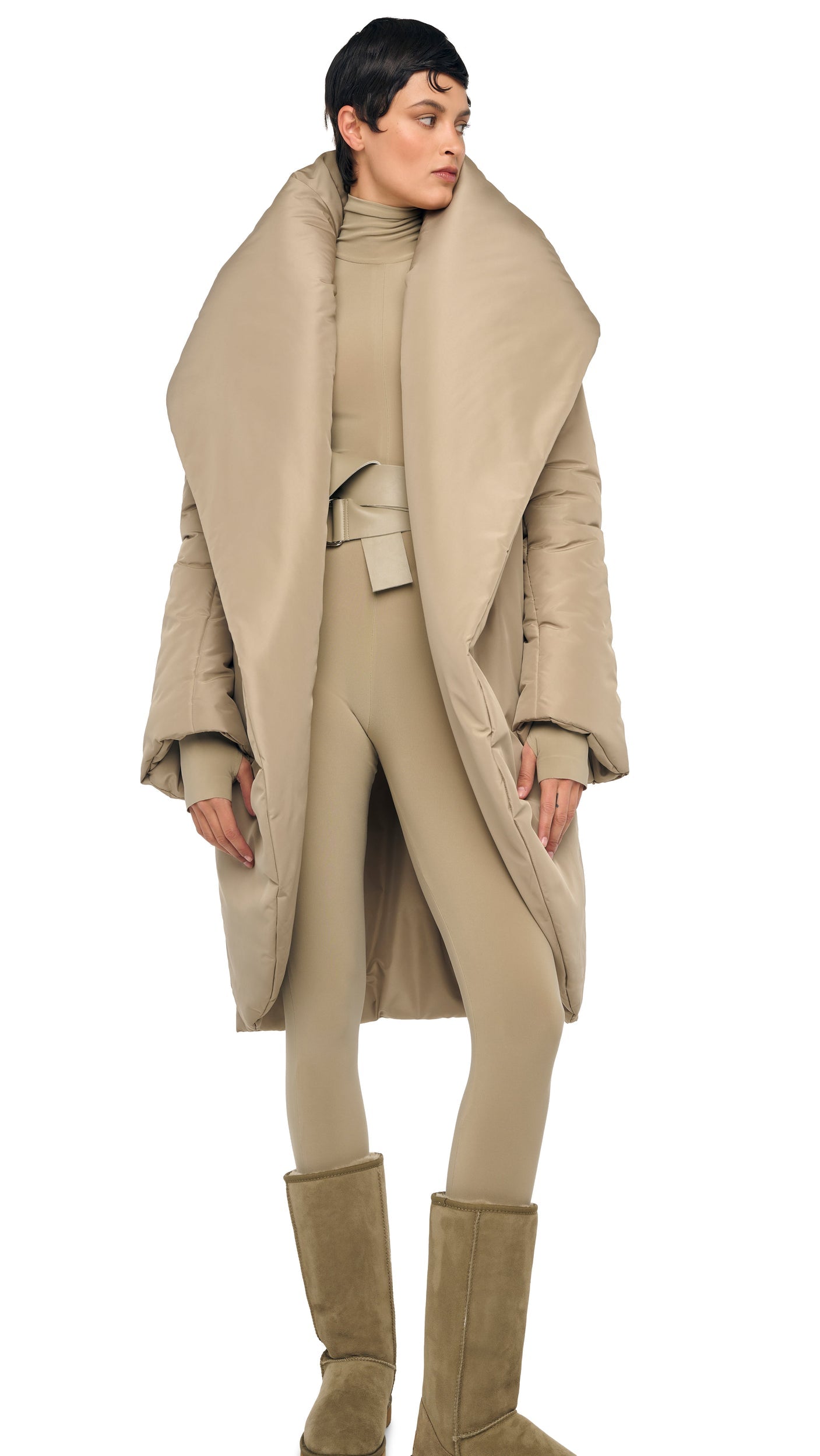 Norma Kamali SHAWL COLLAR SLEEPING BAG COAT
