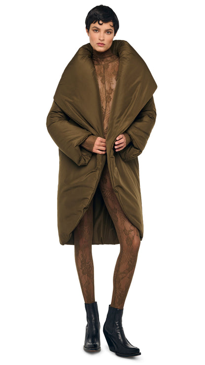 Norma Kamali SHAWL COLLAR SLEEPING BAG COAT