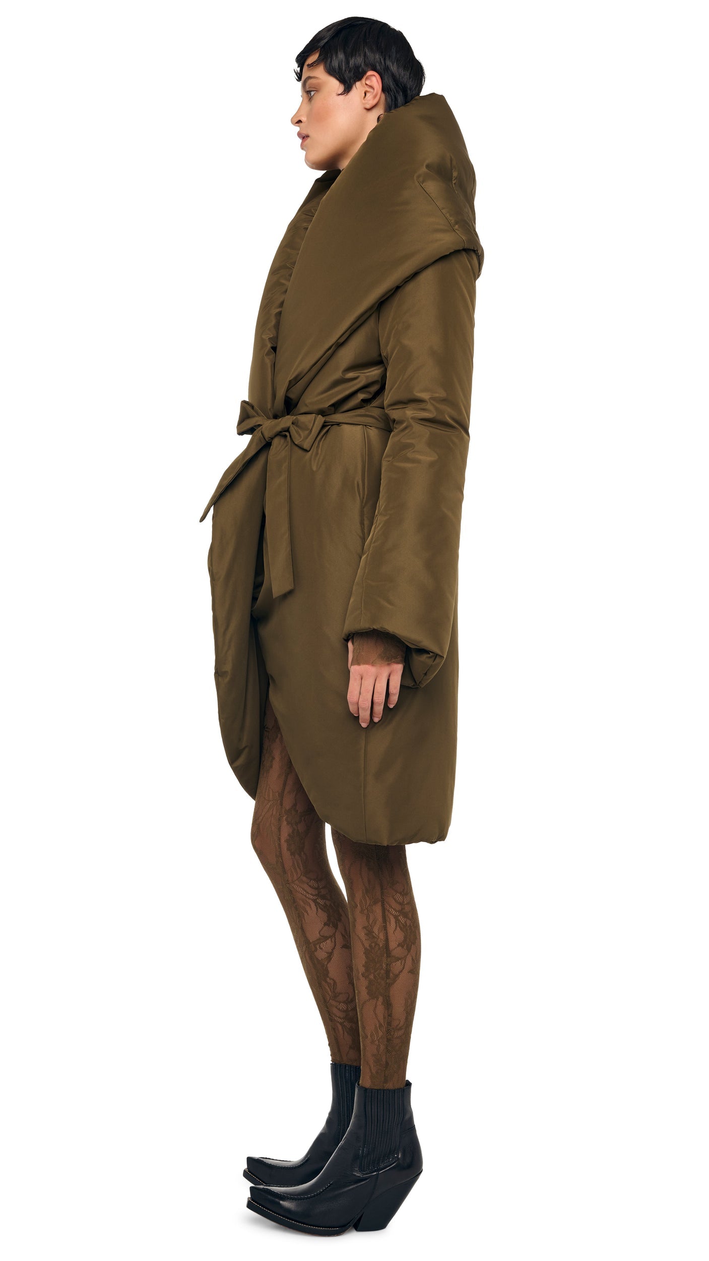 Norma Kamali SHAWL COLLAR SLEEPING BAG COAT