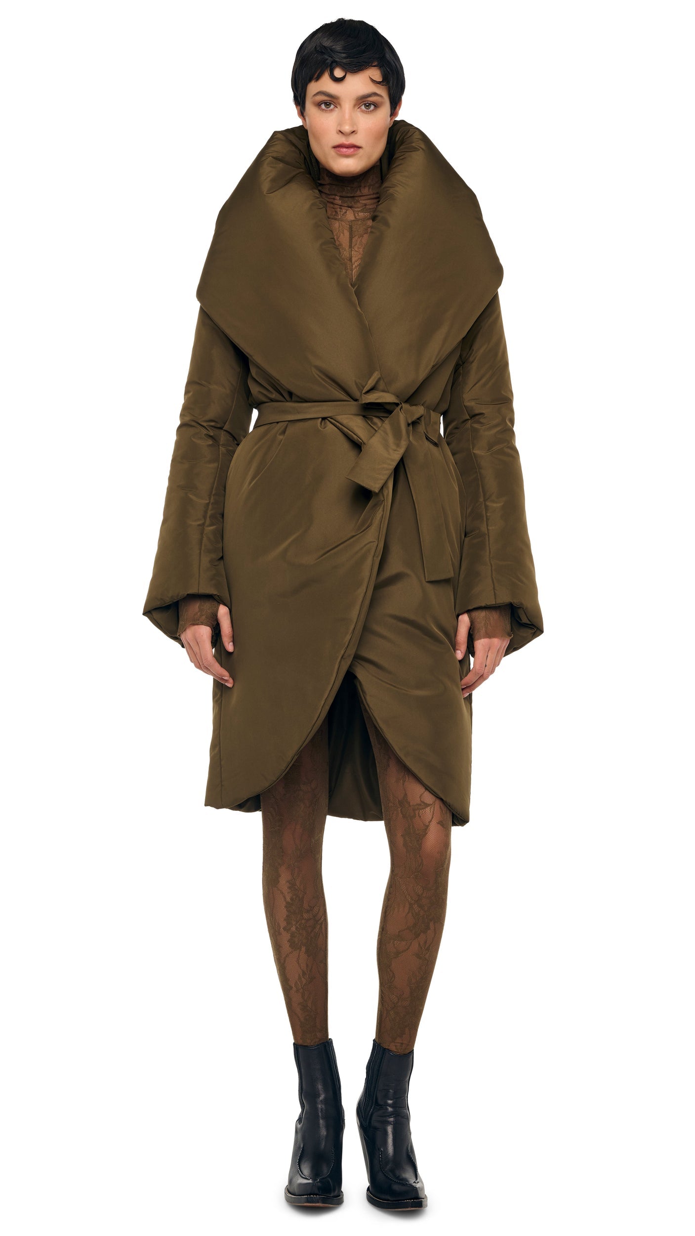 Norma Kamali SHAWL COLLAR SLEEPING BAG COAT