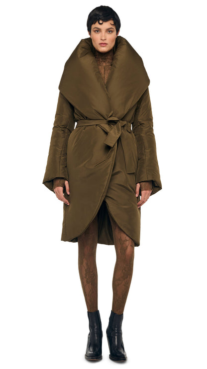 Norma Kamali SHAWL COLLAR SLEEPING BAG COAT