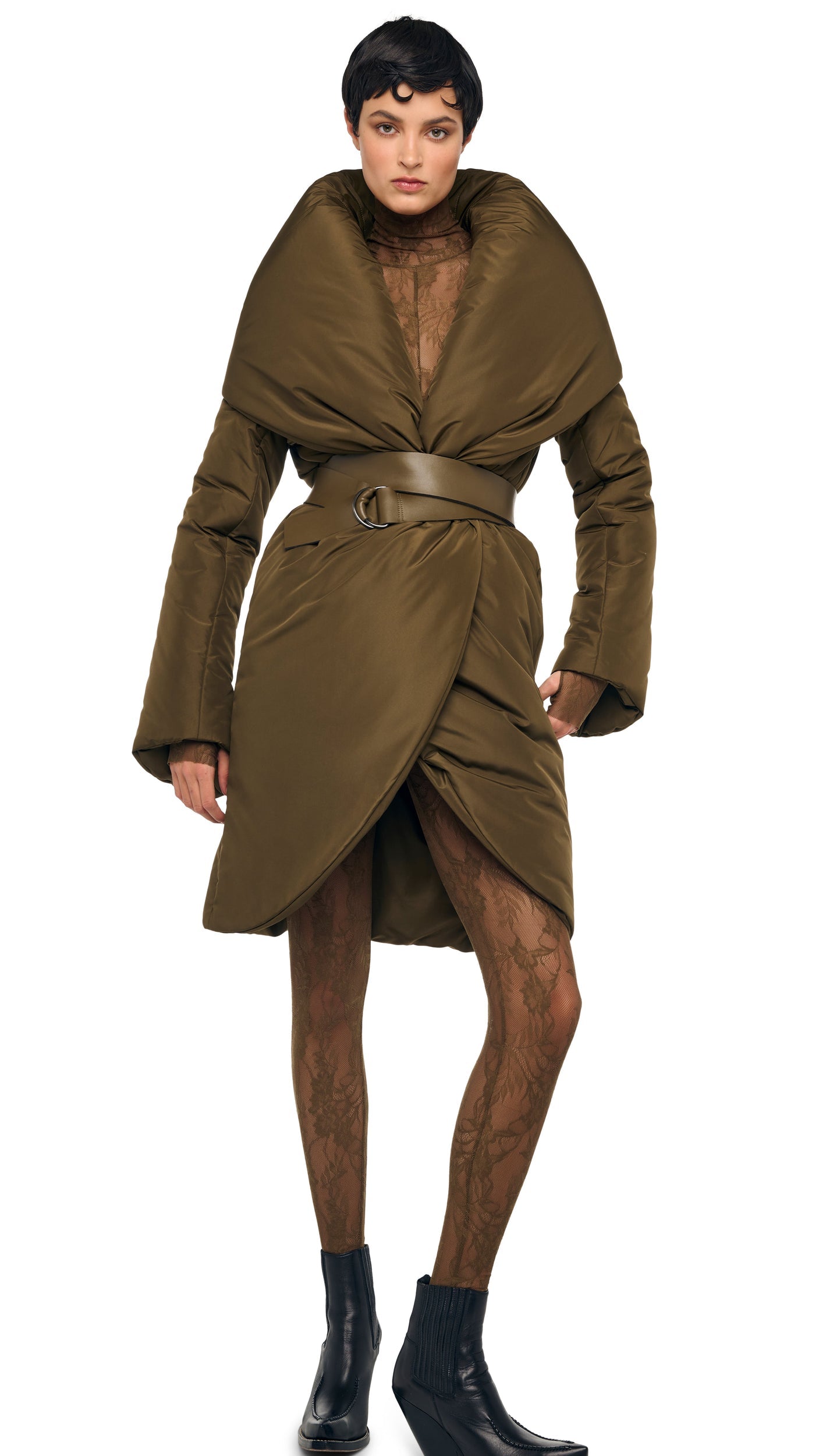 Norma Kamali SHAWL COLLAR SLEEPING BAG COAT
