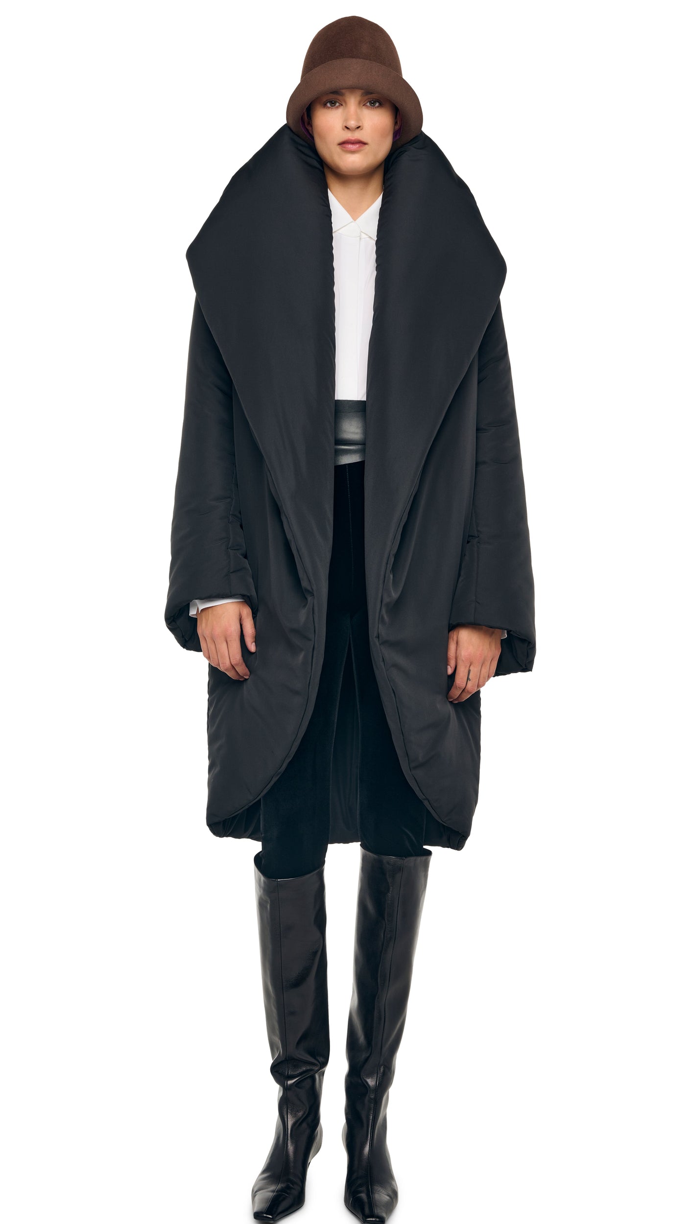 Norma Kamali SHAWL COLLAR SLEEPING BAG COAT