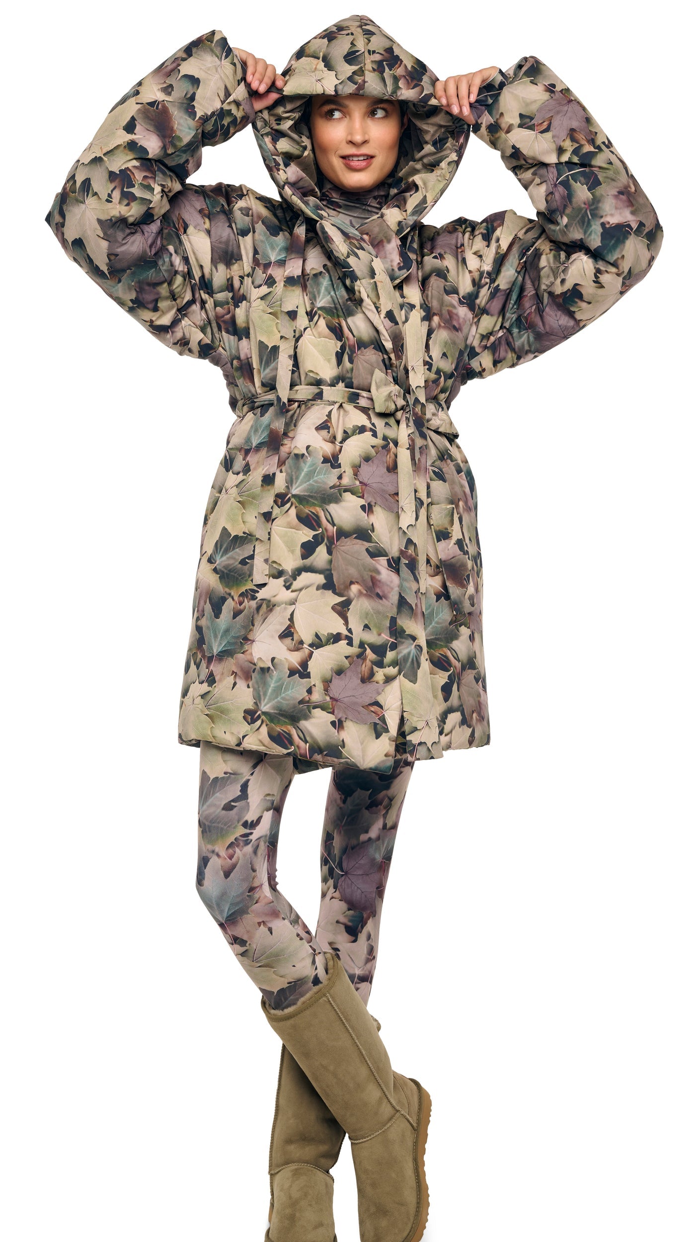 Norma Kamali HOODED SLEEPING BAG COAT TO KNEE