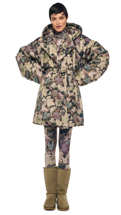 Norma Kamali HOODED SLEEPING BAG COAT TO KNEE