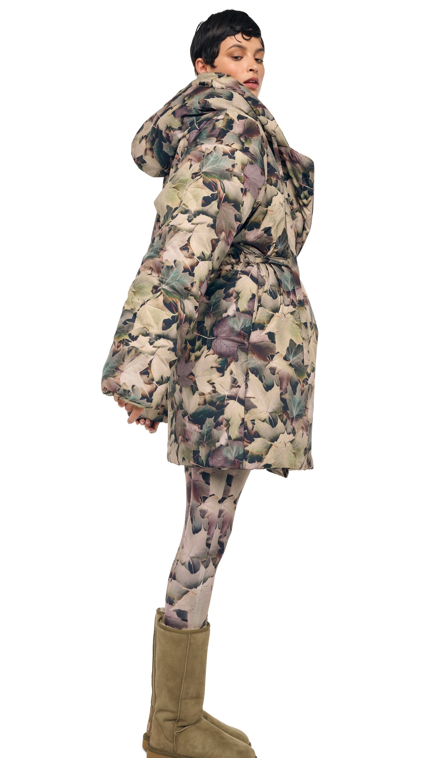 Norma Kamali HOODED SLEEPING BAG COAT TO KNEE
