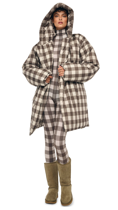 Norma Kamali HOODED SLEEPING BAG COAT TO KNEE