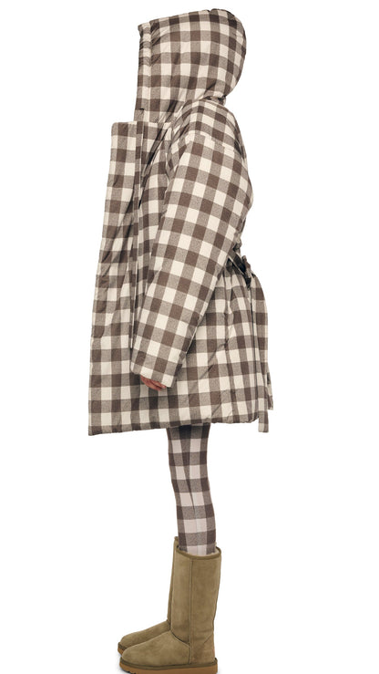 Norma Kamali HOODED SLEEPING BAG COAT TO KNEE