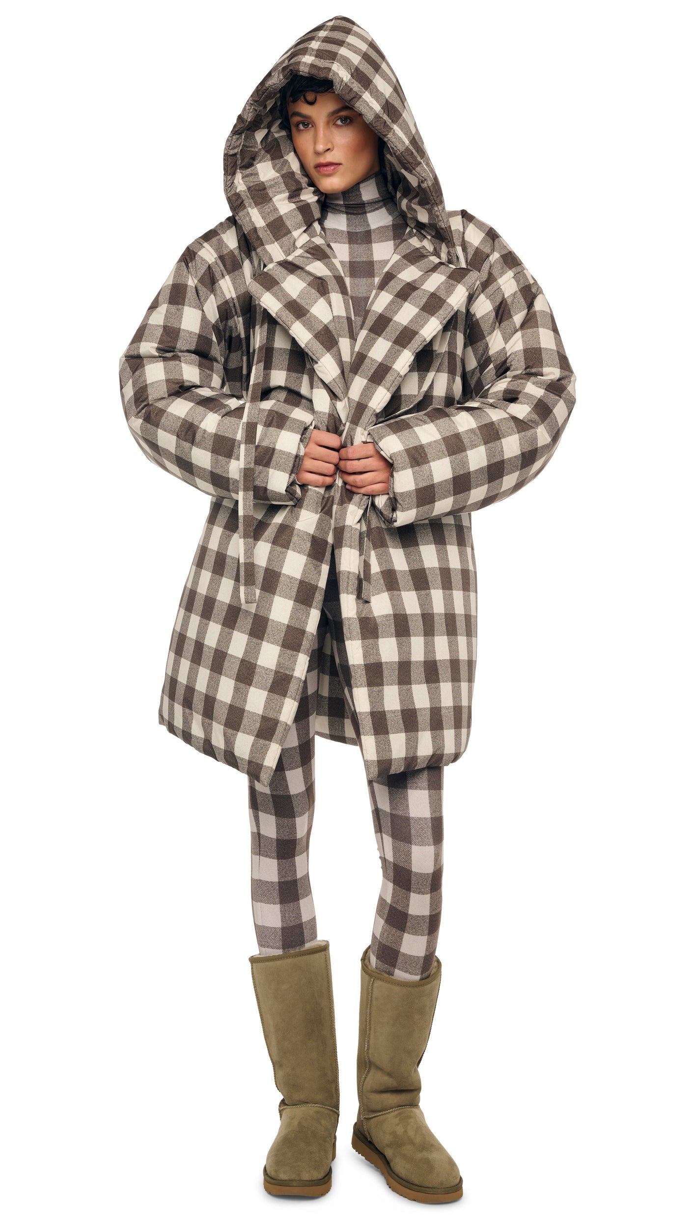 Norma Kamali HOODED SLEEPING BAG COAT TO KNEE