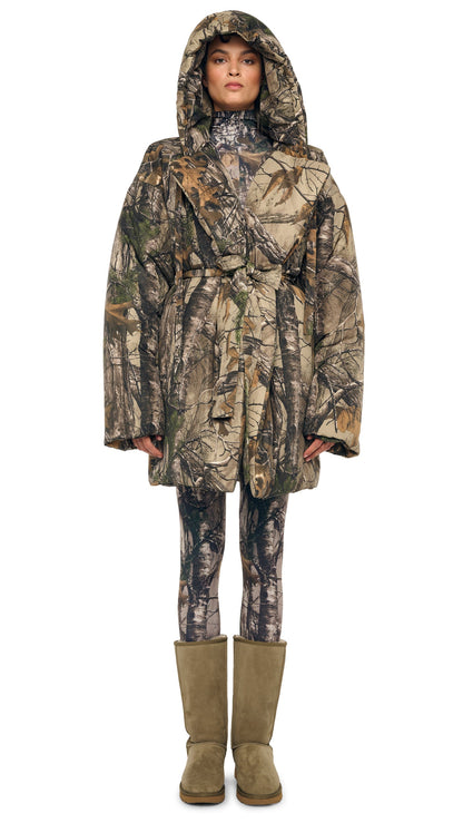 Norma Kamali HOODED SLEEPING BAG COAT TO KNEE