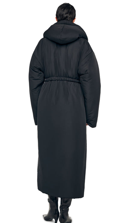 Norma Kamali HOODED SLEEPING BAG COAT LONG