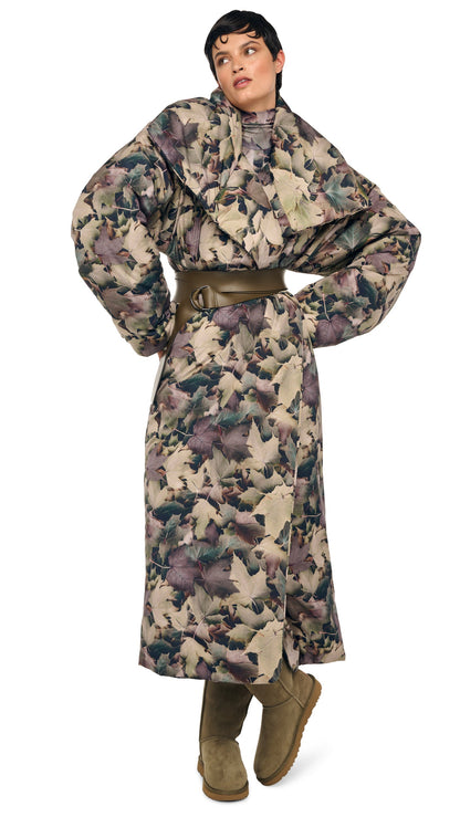 Norma Kamali HIGH COLLAR SLEEPING BAG COAT LONG