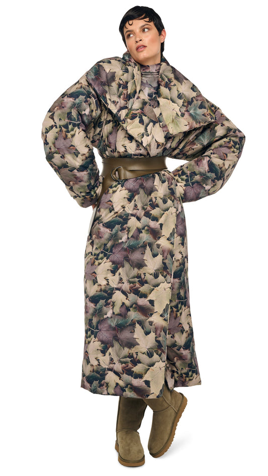 Norma Kamali HIGH COLLAR SLEEPING BAG COAT LONG