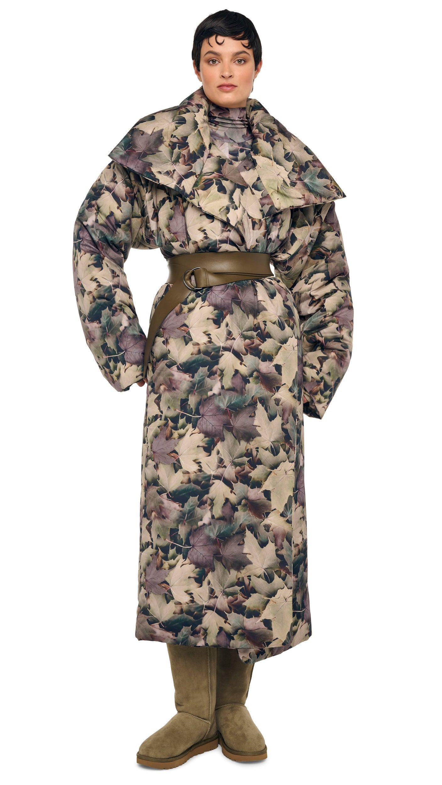 Norma Kamali HIGH COLLAR SLEEPING BAG COAT LONG