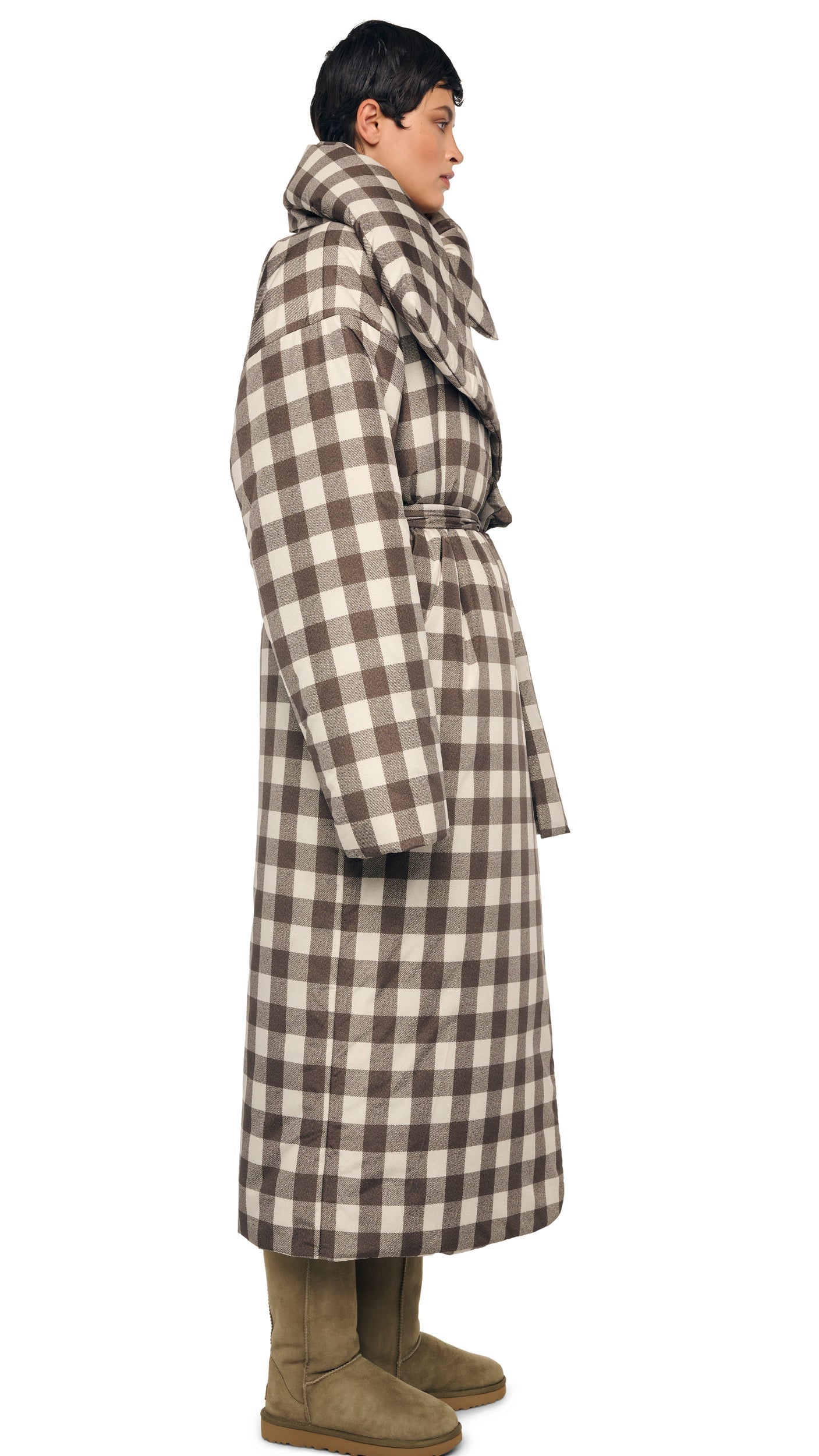 Norma Kamali HIGH COLLAR SLEEPING BAG COAT LONG