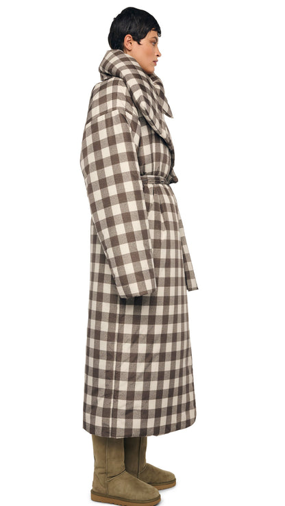 Norma Kamali HIGH COLLAR SLEEPING BAG COAT LONG