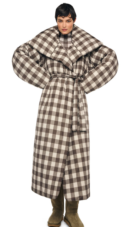 Norma Kamali HIGH COLLAR SLEEPING BAG COAT LONG