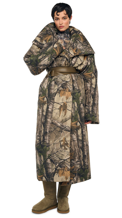 Norma Kamali HIGH COLLAR SLEEPING BAG COAT LONG