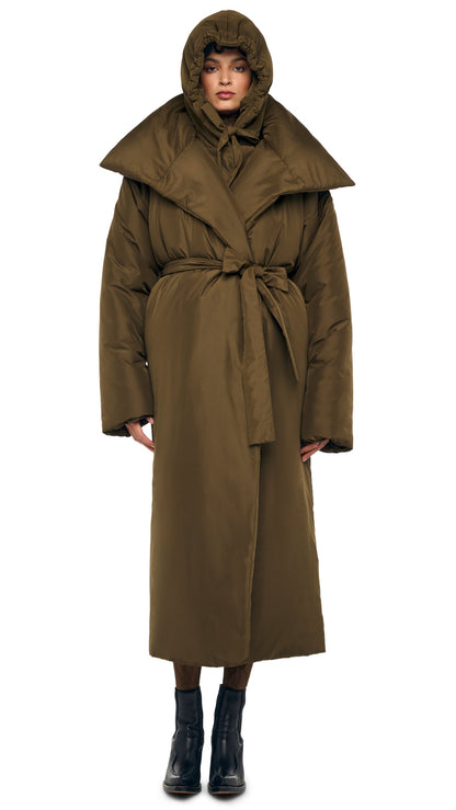 Norma Kamali HIGH COLLAR OS BF SLEEPING BAG COAT