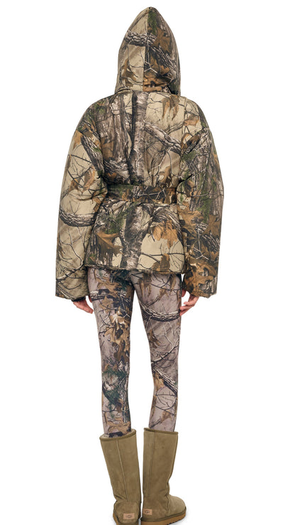 Norma Kamali HOODED SLEEPING BAG JACKET W/ DRAWSTRINGS