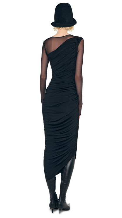 Norma Kamali LONG SLEEVE DIANA GOWN + LEGGING W/ FOOTIE