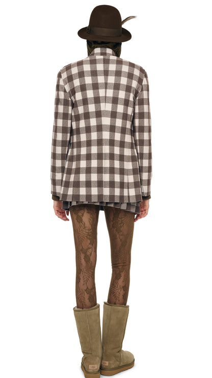 Norma Kamali PLEATED MINI SKIRT