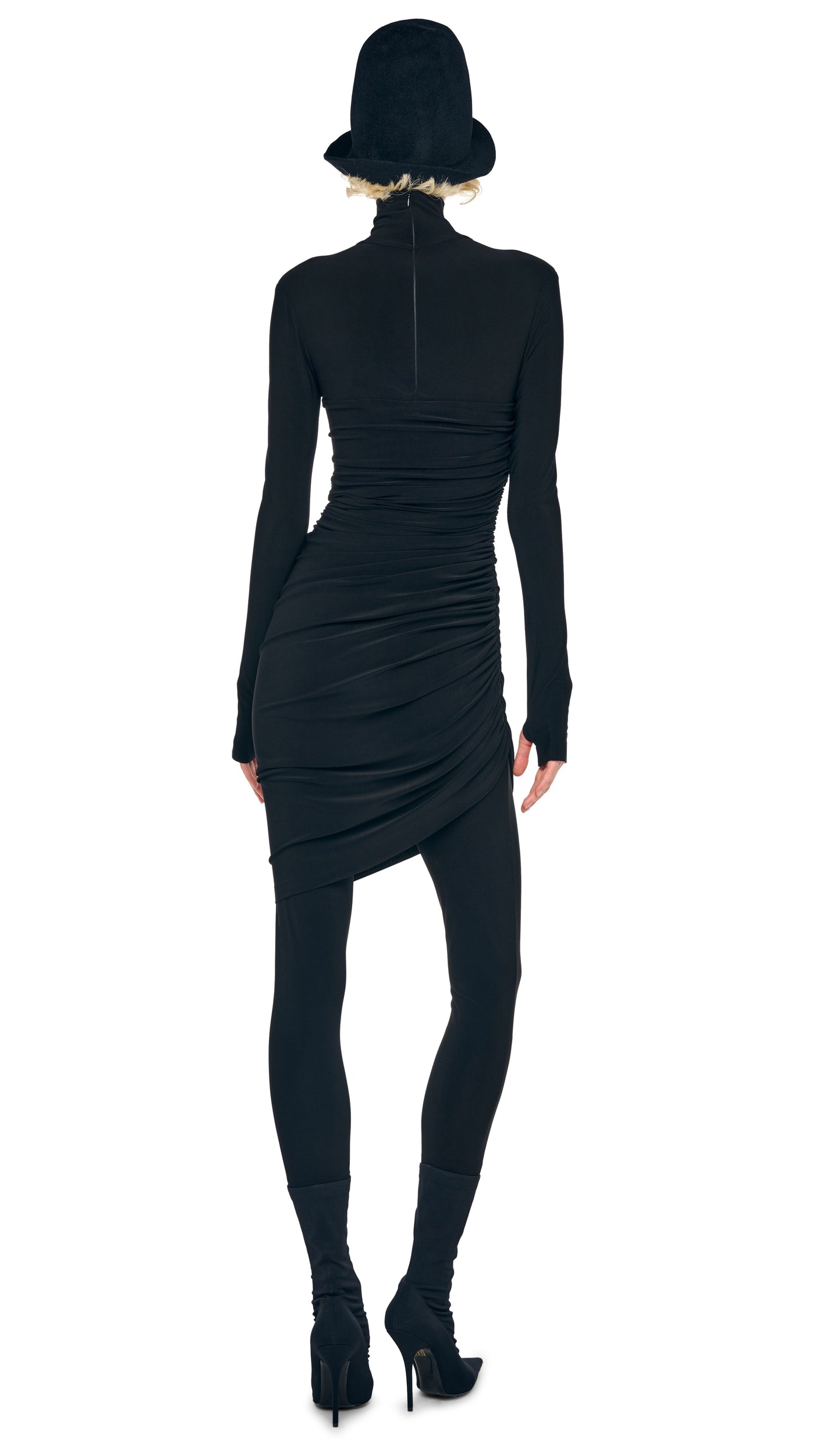Norma Kamali DIANA MINI DRESS W/ CATSUIT
