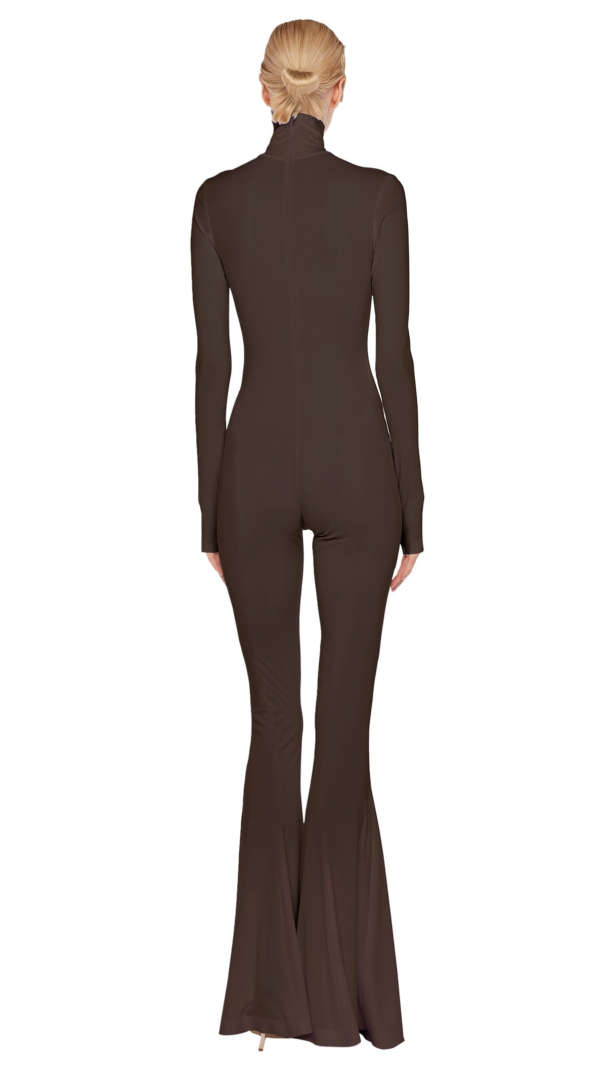 Norma Kamali TURTLENECK FISHTAIL JUMPSUIT
