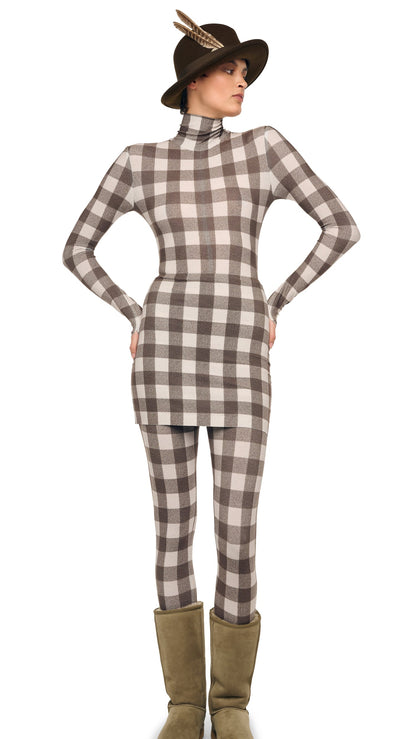 Norma Kamali LONG SLEEVE TURTLE CATSUIT W/ FOOTIE
