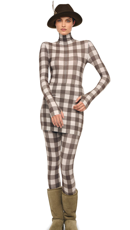 Norma Kamali LONG SLEEVE TURTLE CATSUIT W/ FOOTIE