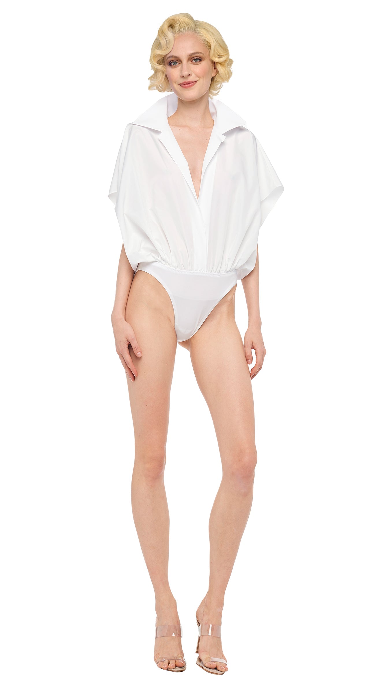 Norma Kamali SUPER OS SLEEVELESS BF NK SHIRT BODYSUIT