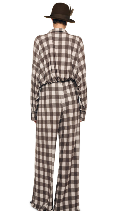 Norma Kamali SUPER OS BF NK SHIRT BODYSUIT W/ POCKETS