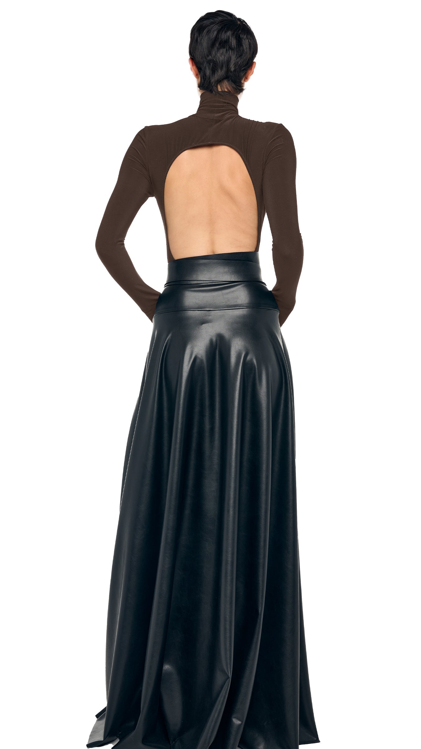 Norma Kamali TURTLE OPEN BACK BODYSUIT