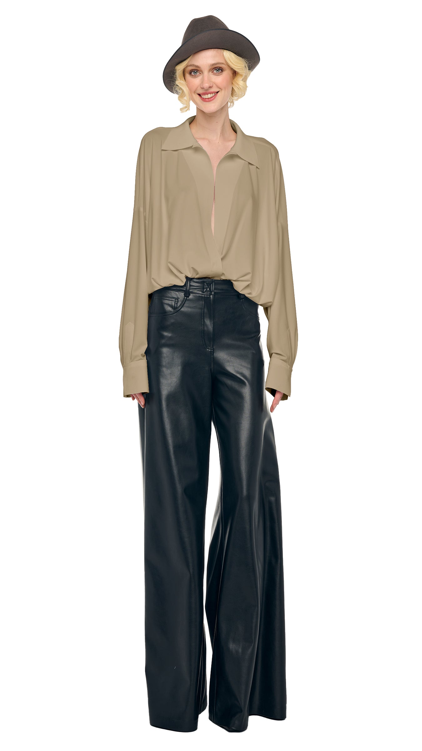 Norma Kamali SUPER OS BF NK SHIRT BODYSUIT