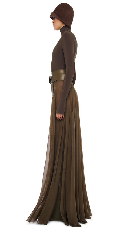 Norma Kamali LONG SLEEVE TURTLE BODYSUIT