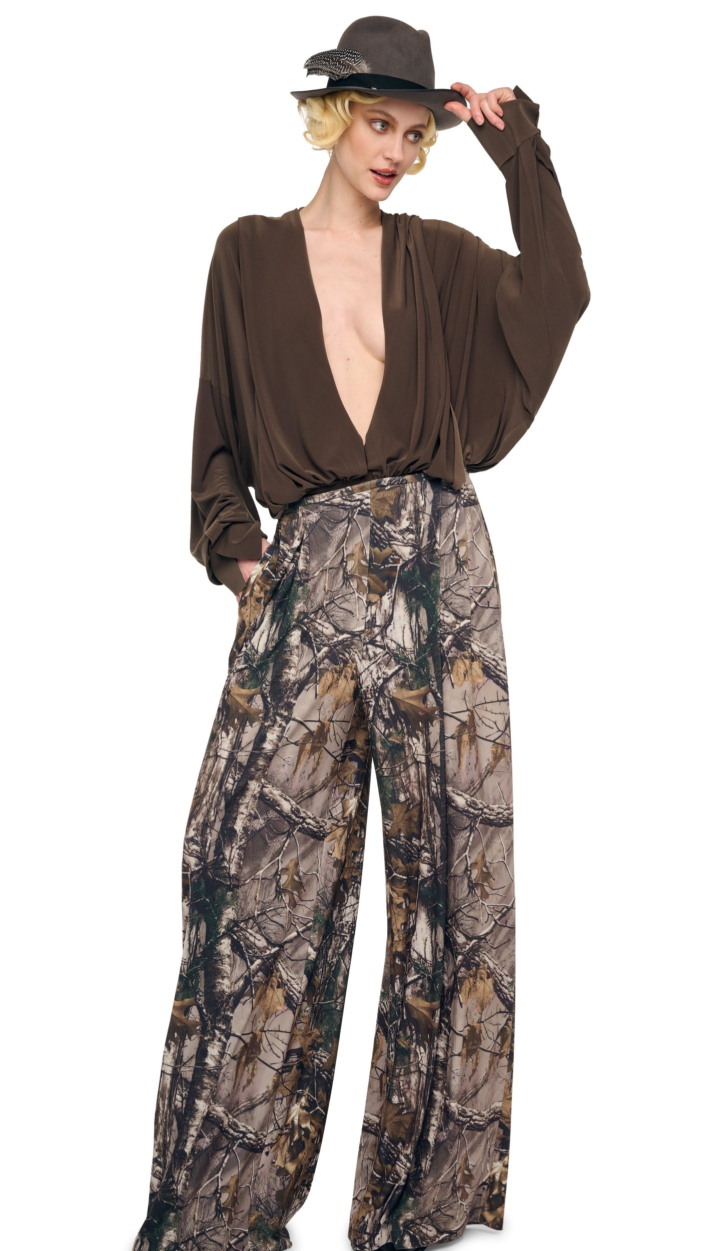 Norma Kamali MENS PLEAT PANT